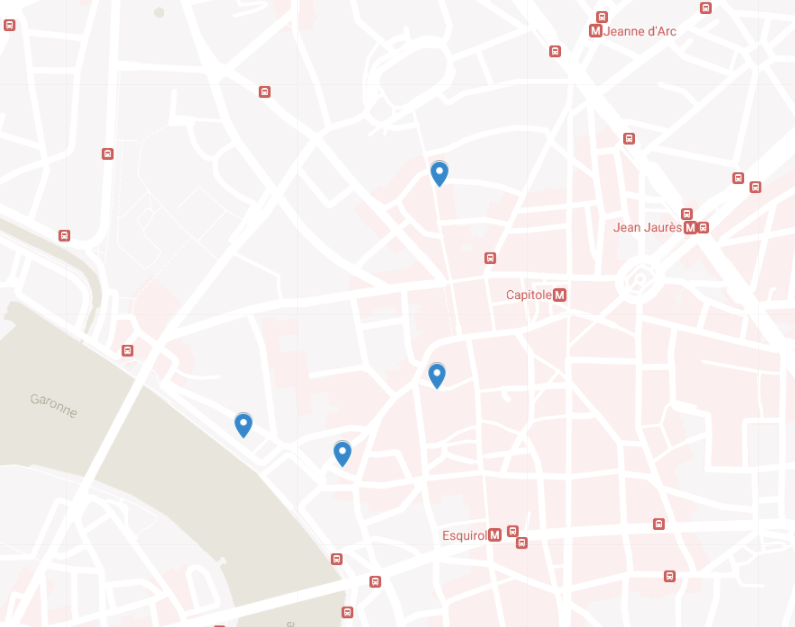 localisations - appartements courte durée Toulouse
